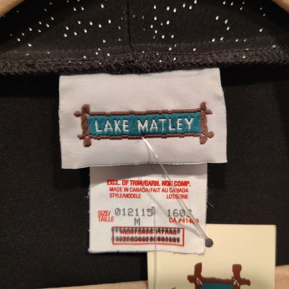 Lake Matley NWT Women's Black Speckled Stretch Knit Open Front Cardigan Sz M - Picture 2 of 7